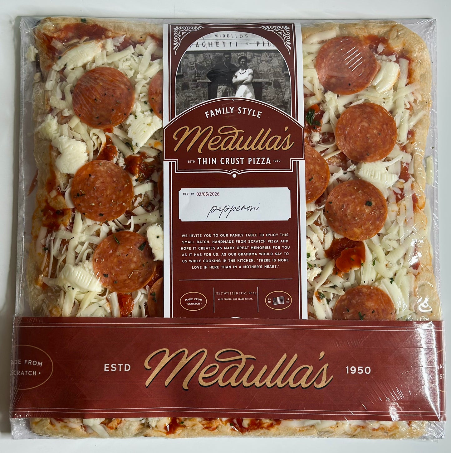 12X12 Pepperoni Pizza - Frozen